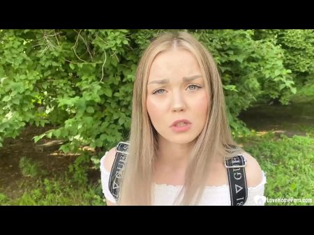 Pretty Towheaded Gets Picked Up And Romped