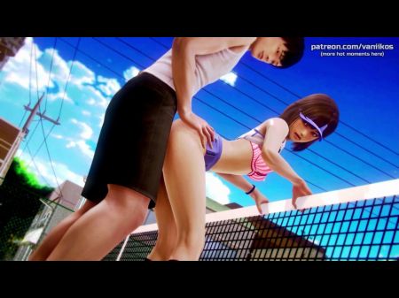 Waifu Academy - Lovely Little 18yo Japanese Stepsister Teen Creampied By Meaty Beef Whistle Stepbrother At The Tennis Court - #32