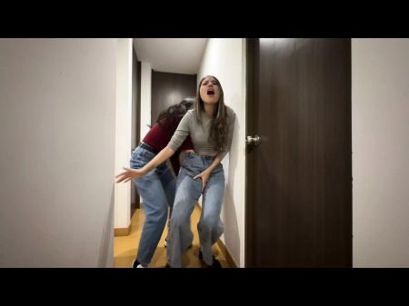 Two Strangers Have Fun By Fondling Each Other Under Their Pants And Fondling Their Asses