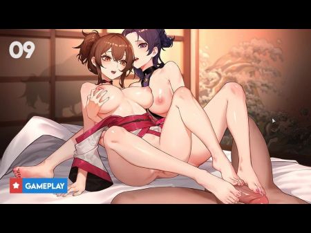 Ep9: Dual Footjob With Manari And Yutaka - Half - Devil Shinobi