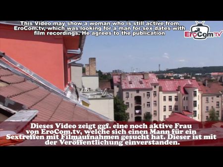 German Old Grandma Pulverized Naughty By Stepson On The Balcony