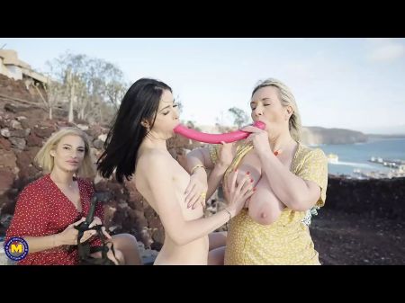 Elderly Lezzies Have Mature Gang Fuck-fest Joy