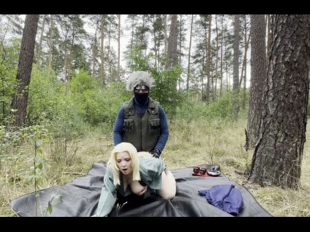 Barred Shinobi Pleasure: Kakashi & Tsunade In Authentic Naruto Costume Play !