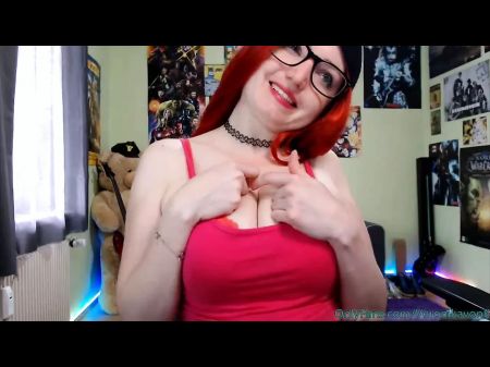 Busty Angel Redhead Has A Humungous Bosom