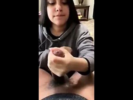 Latina Blowing Cock Dark Dude