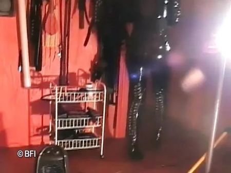 Marionette Gets Punished From Latex Damsel