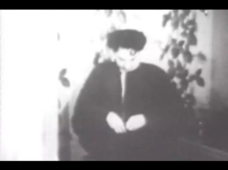 Dark And White Film With Crazy Nun