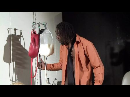 Platinum-blonde Obedient Tart Get Torture In Basement By Girl/girl Sweetie And Dark Strength Guy Sir Dominus .