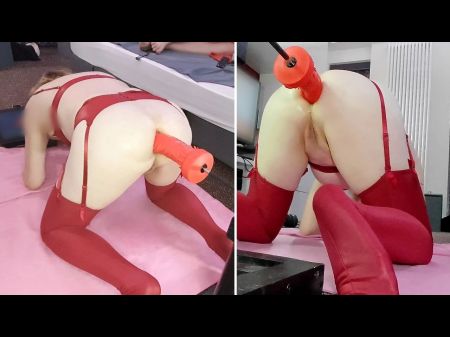 Ass Fuck Climaxes On The Humping Machine With British Cougar Lisa Essex