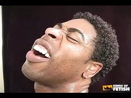 Skinny Dark-hued Jerks With A Ginormous Plaything Before Getting Her Puss Poked By A Black Dude