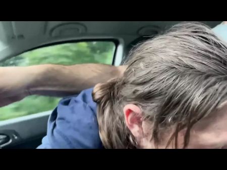 Street Tramp Gives Road Head . This Bi-atch Polishes My Meatpipe While Driving