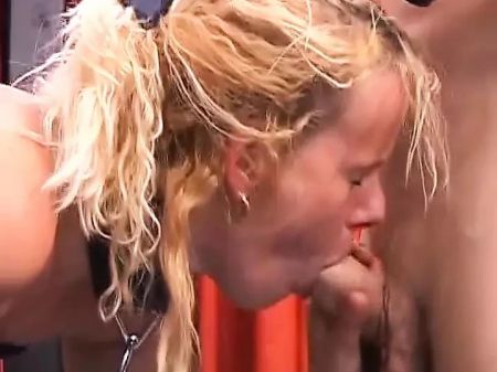 Stellar Blonde German Hoe Deep-throats Shaft After Hardcore Bdsm Act
