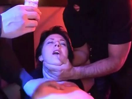 Roped German Superslut Gang-fucked In Dark Place