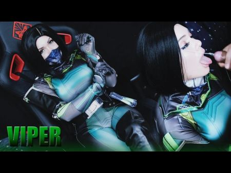 Valorant - Viper Cosplay Internal Ejaculation And Facial