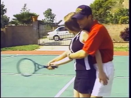Lusty Brunette Gets Insatiable After A Tennis Match And Screws A Dude On The Court