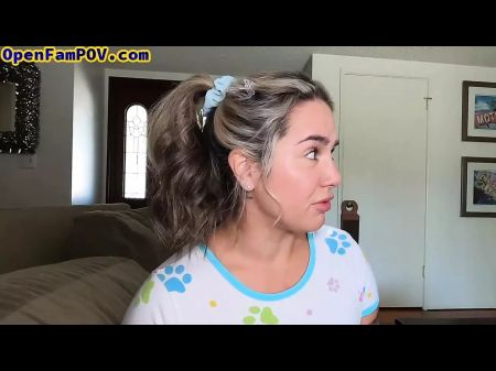 Trampy Tatted Stepdaughter Point Of View Rides Stepdaddy Trouser Snake