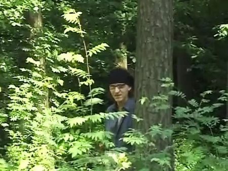 Dirty Light Haired German Super-bitch Strapped Up And Pummeled In The Forest