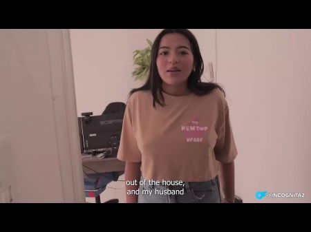 Cheating Girl Fucks Her Nearby Friend When Her Husband Leaves Her Alone